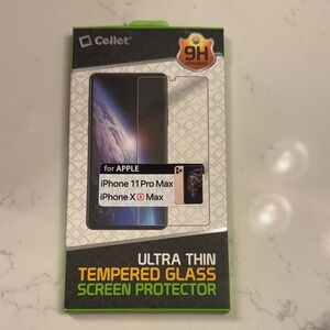 Elle Tempered Glass Screen Protector for iPhone 11 Pro Max - Black